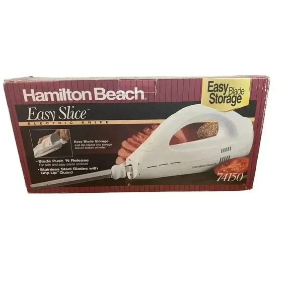 Hamilton Beach Easy Slice Electric Knife‎ #74150 with box INSTRUCTIONS - Picture 1 of 5